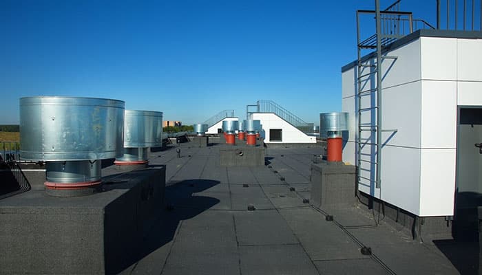 Commercial flat roof in Alabama
